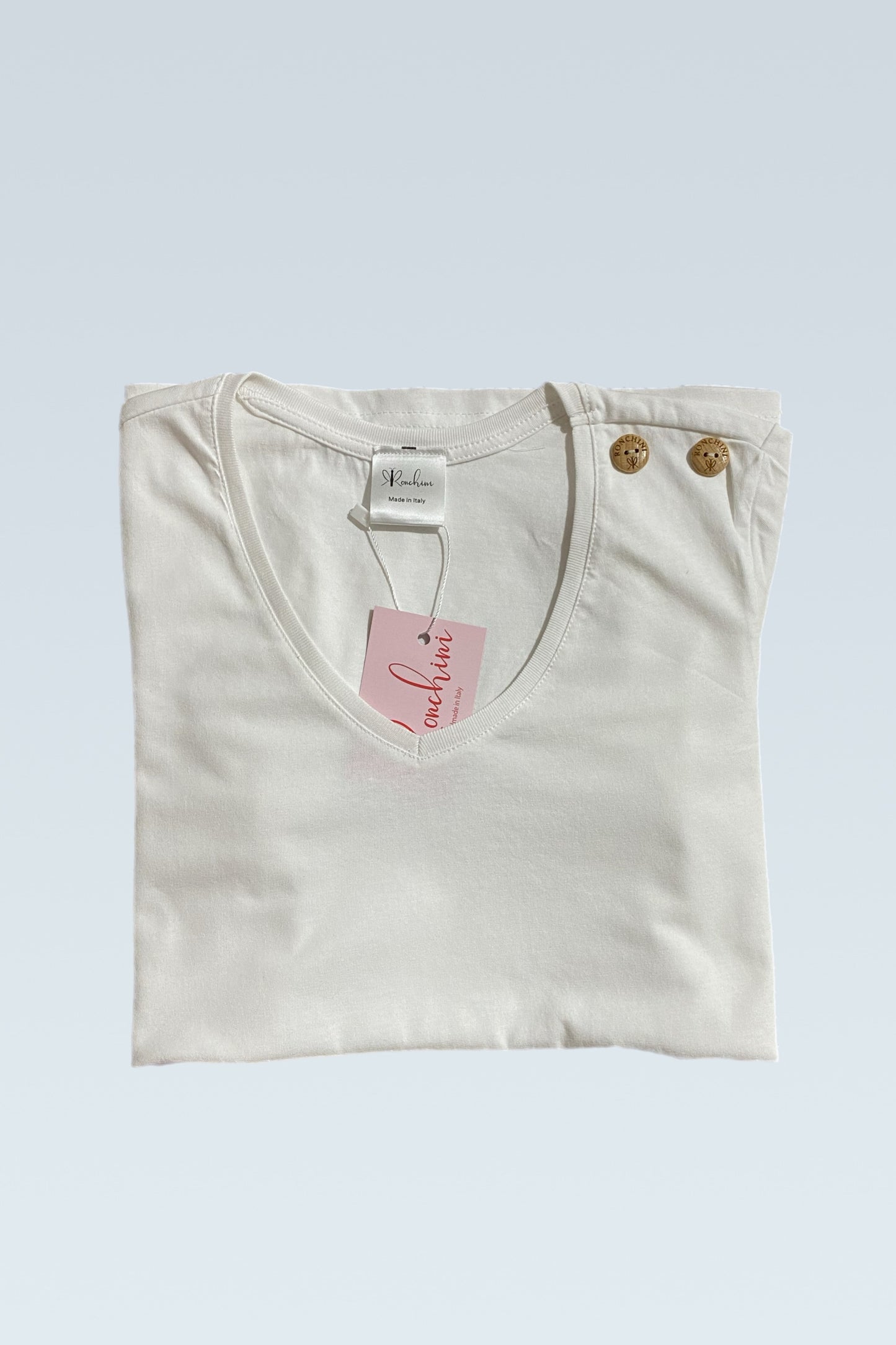 Maglietta bianca logata Ronchini - S, M, L