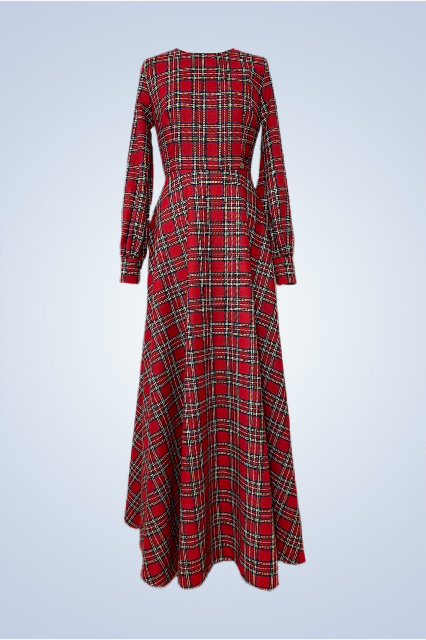 Abito lungo in tartan rosso - Romantic Christmas