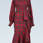 Abito a portafoglio in tartan - Elegant Christmas